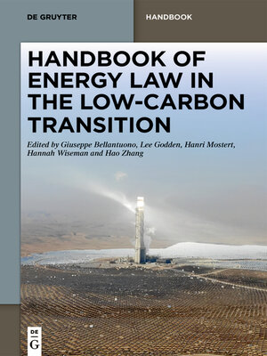 cover image of Handbook of Energy Law in the Low-Carbon Transition